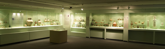 cycladic museum's display